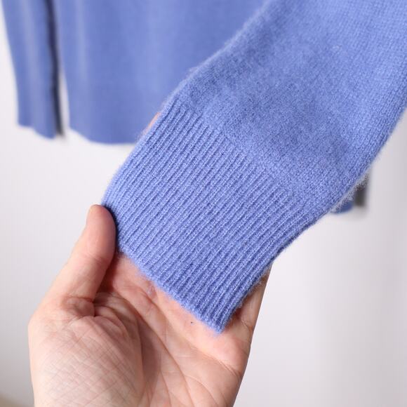 ATM Anthony Thomas Melillo Cashmere Turtleneck Sweater English Blue Women's S - Picture 6 of 13